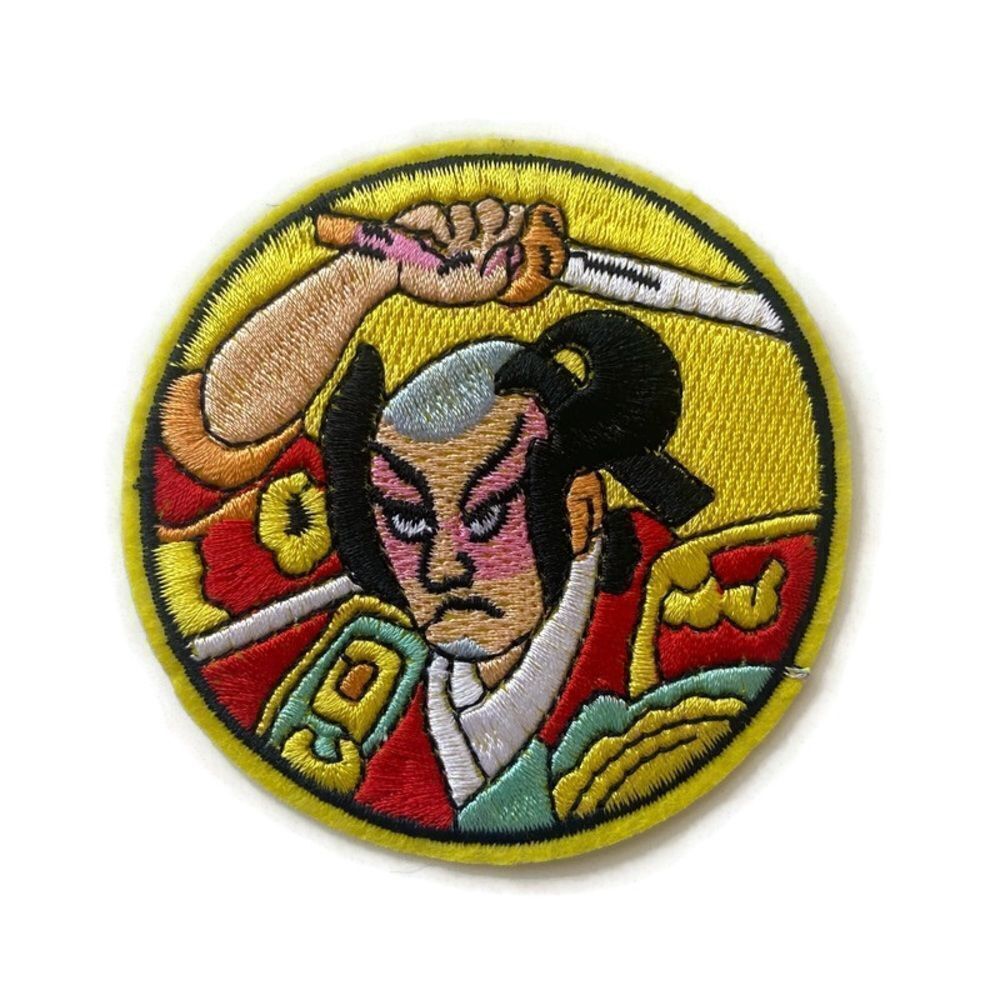 Samurai Embroidered Patch